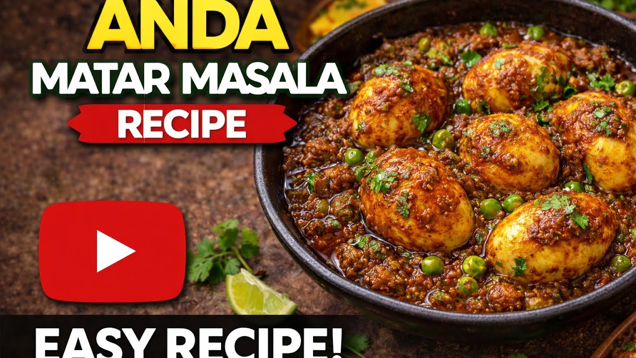 Egg Matar Masala Recipe - ( एक बार खाओगे उंगलियां चाटते रह जाओगे ) Special Egg Masala। 🤤🤤 अंडा मसाला