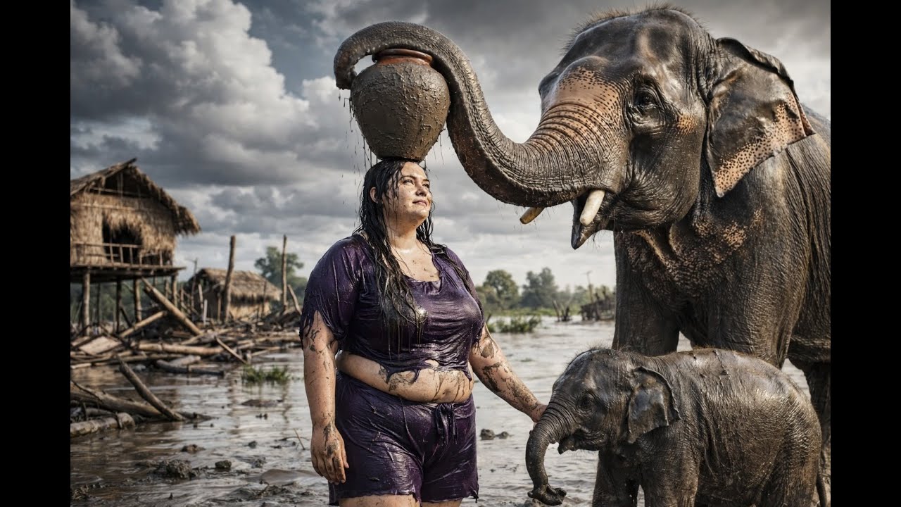 Life Million Years Ago: Trapped Elephant Saved by Brave Prehistoric Girl