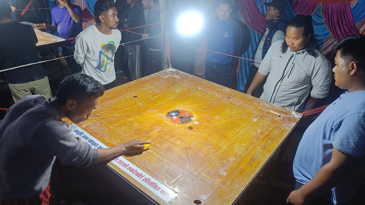 nawalparashi vs pokhara kaski nepal carrom board match kusma parbat 2081