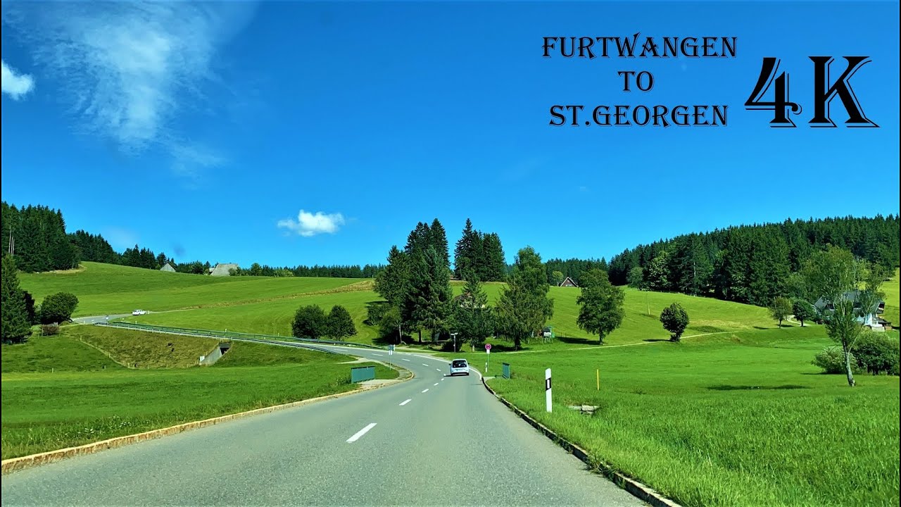 Furtwangen to St.Georgen (Schwarzwald-Baar-Kreis) - 4k Video - Driving Tour