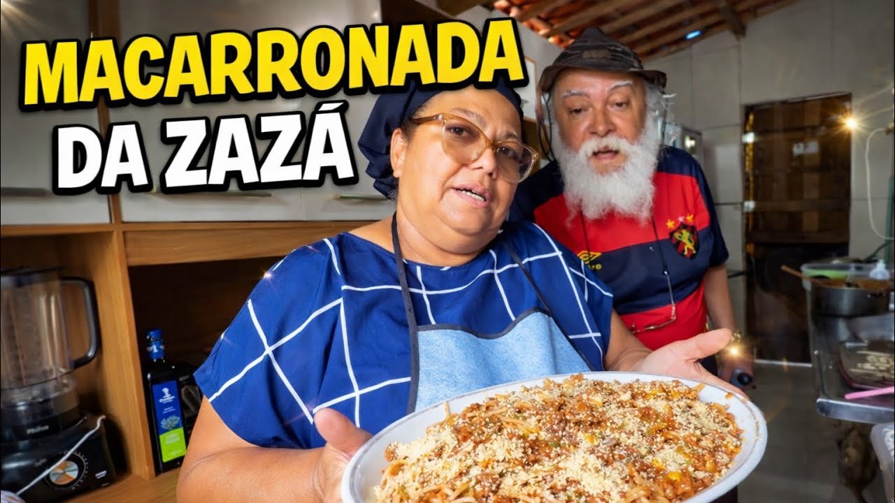 DONA ZAZA FEZ UMA MACARRONADA DE DAR AGUA NA BOCA 😱 | RECEITAS DA ZAZA 