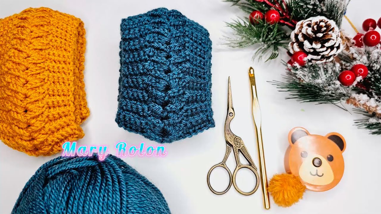 ¡Increíble! 🌟 Diadema tejida a crochet en 15 minutos. 😍 ¡No lo podrás creer! 😱