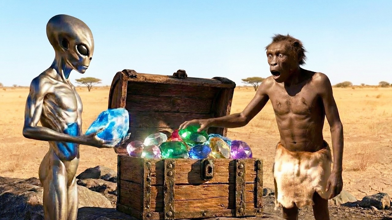 Ancient Survival Story | Early Human Discovers Magical Energy Stones with an Alien