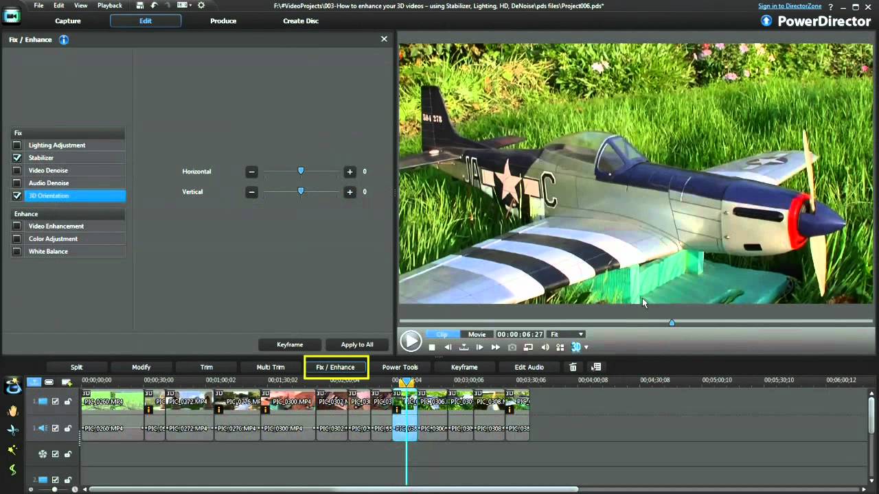 PowerDirector 10 - How to enhance your 3D videos