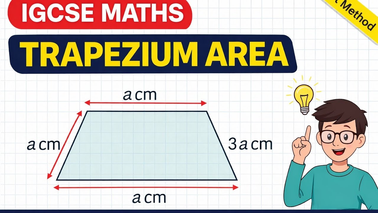 IGCSE Mathematics | Finding the Area of a Trapezium (Exam Question) 
