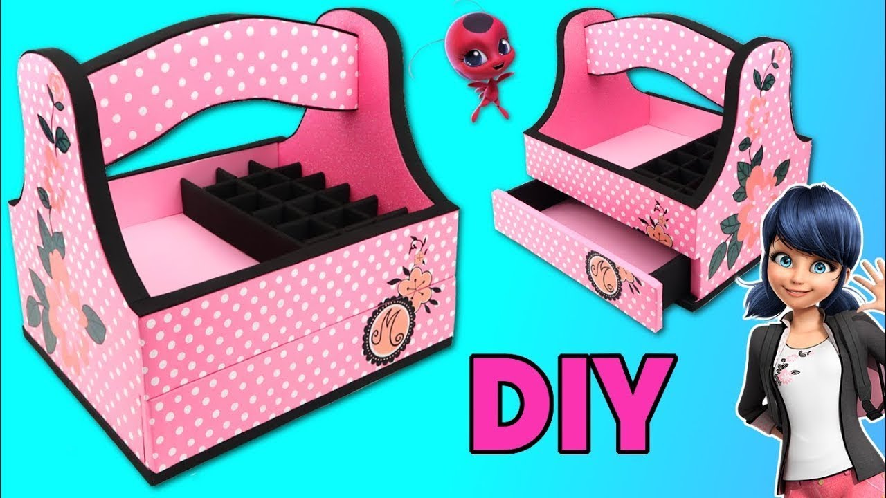 Tutorial de manualidades de Miraculous Ladybug, haz el organizador de Marinette