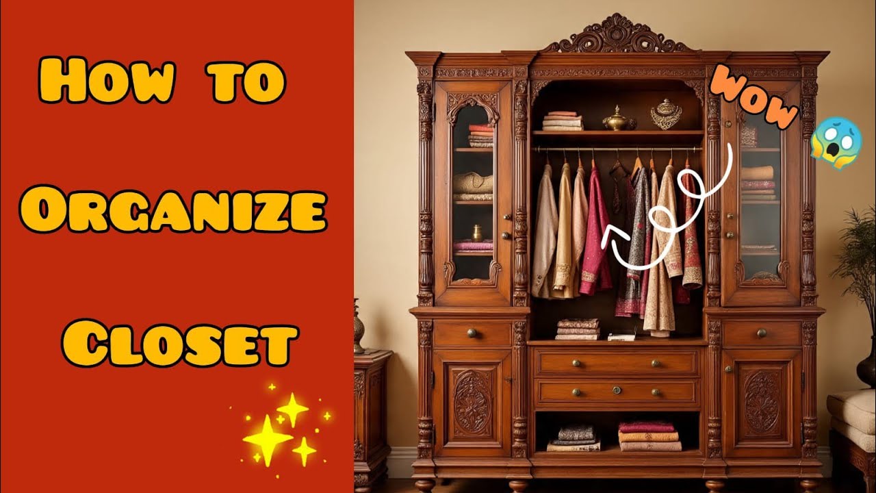 How to organize your closet 😉 | #organization |@AshiCraftoria  |
