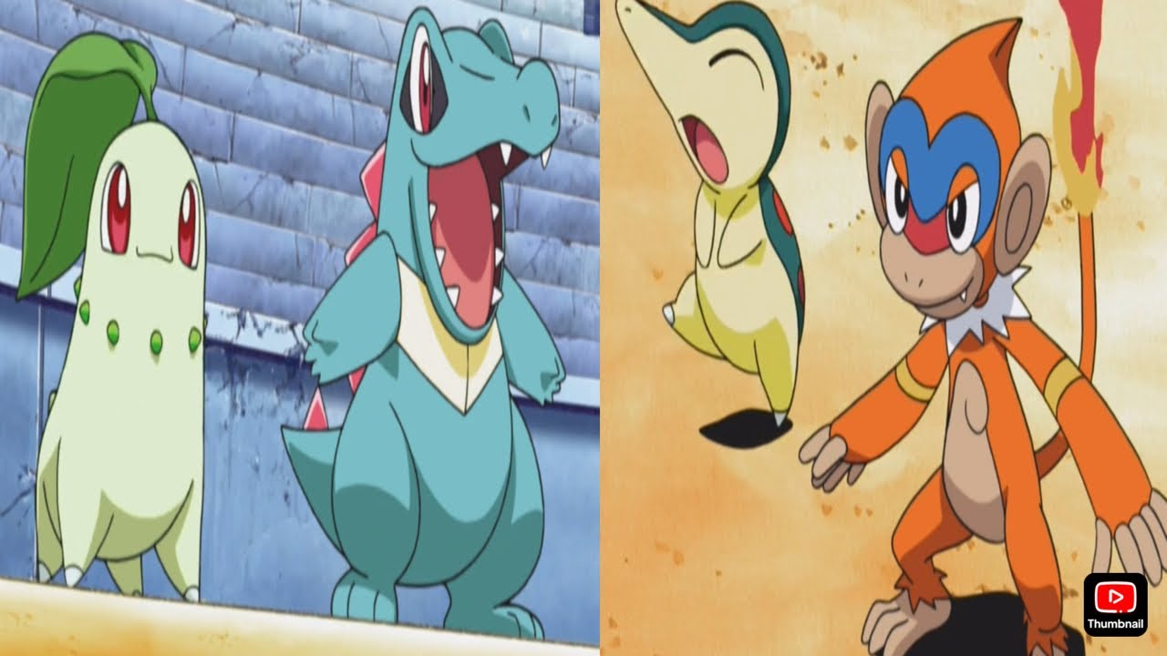 [Pokemon Battle] - Monferno & Cyndaquil Vs Totodile/Croconaw & Chikorita 