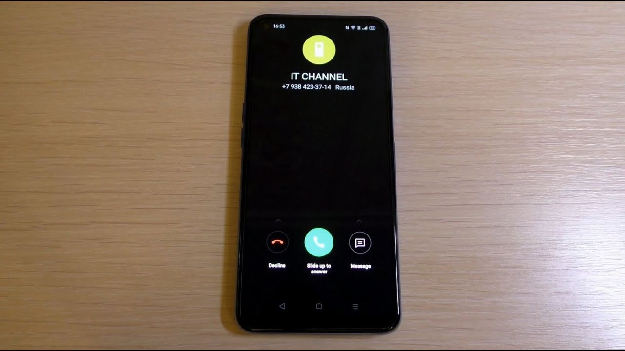Oppo A54 Incoming Call