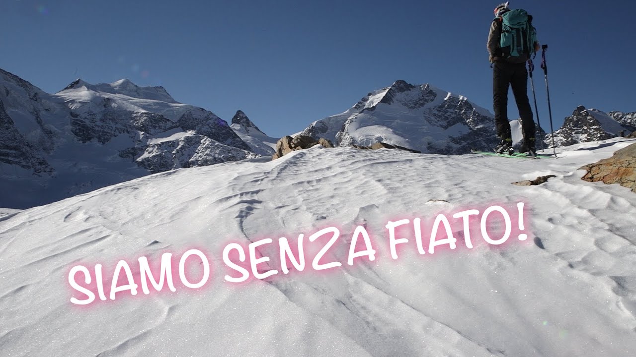 Scialpinismo al Bernina: risaliamo le piste del Diavolezza e ci manca il fiato
