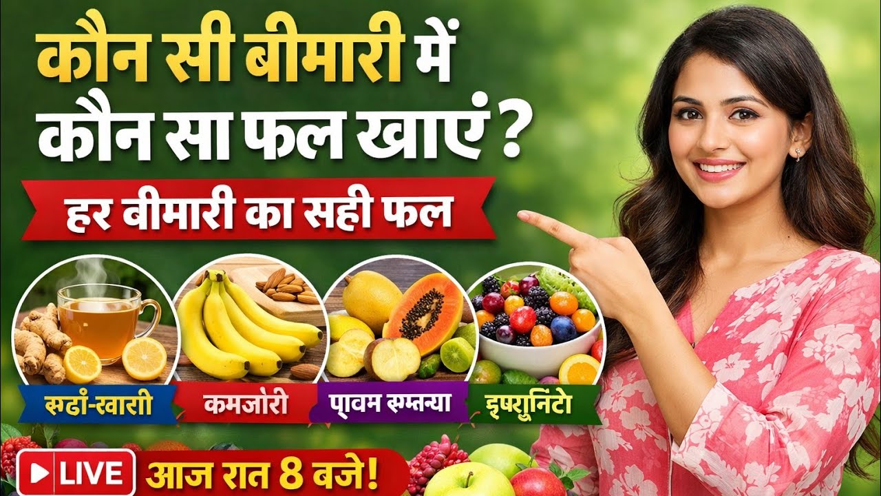 क्या आप जानते हैं कि सही बीमारी में सही फल खाना हमारे शरीर के लिए बहुत फायदेमंद हो सकता है?