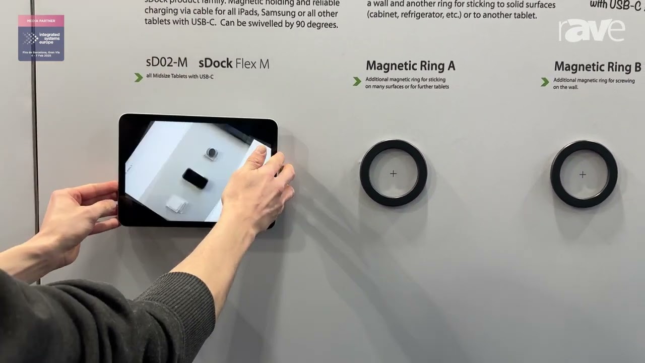smart-things - sDock Flex - Tablet Wall Mount at ISE 2025