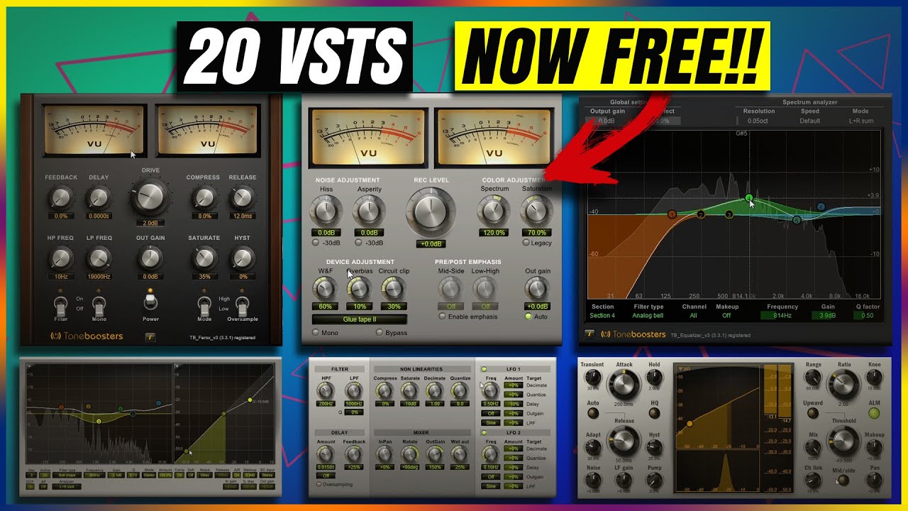 Toneboosters представляет 20 бесплатных VST-плагинов!