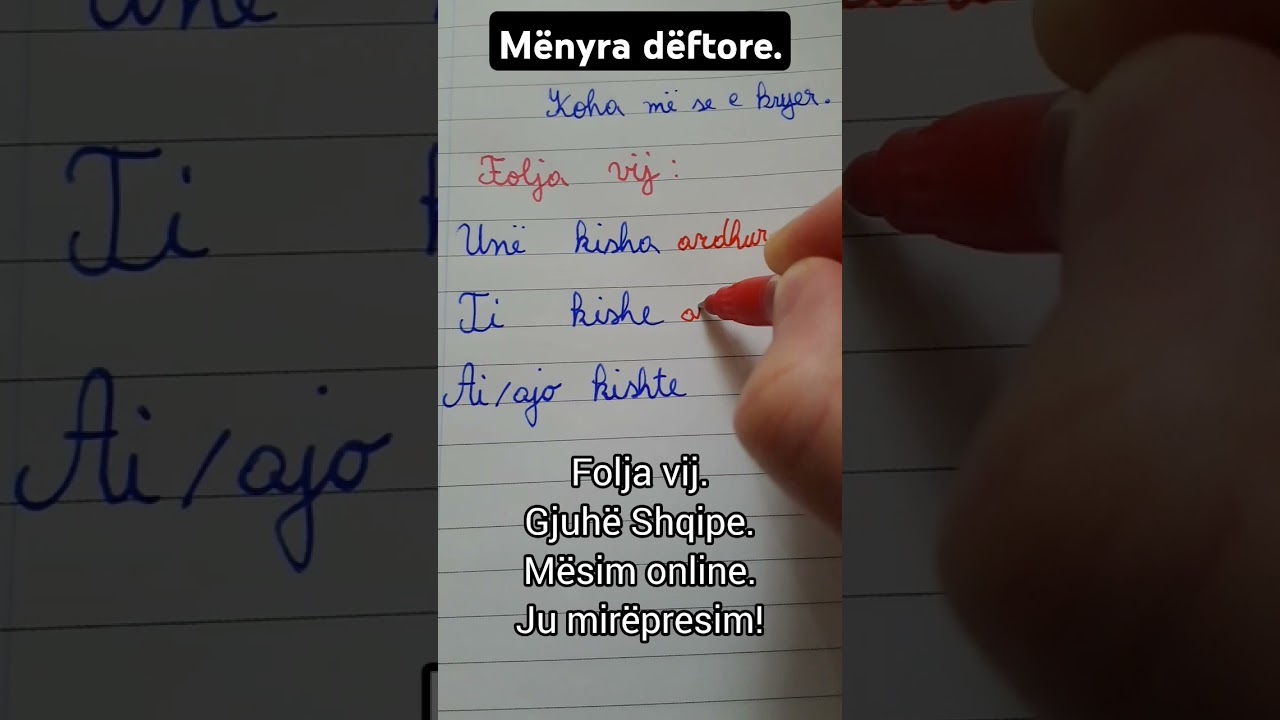 Gjuh&euml; Shqipe.M&euml;sim online.