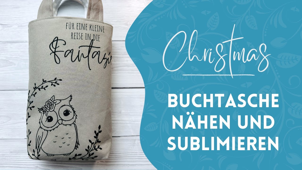 Buchtasche nähen und sublimieren