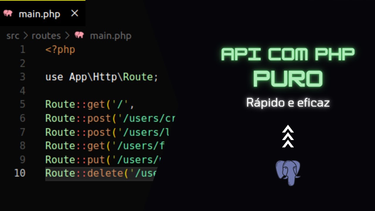 API COM PHP PURO - ROTAS | JWT | SQL | HTTP METHODS (GET, POST, PUT & DELETE)