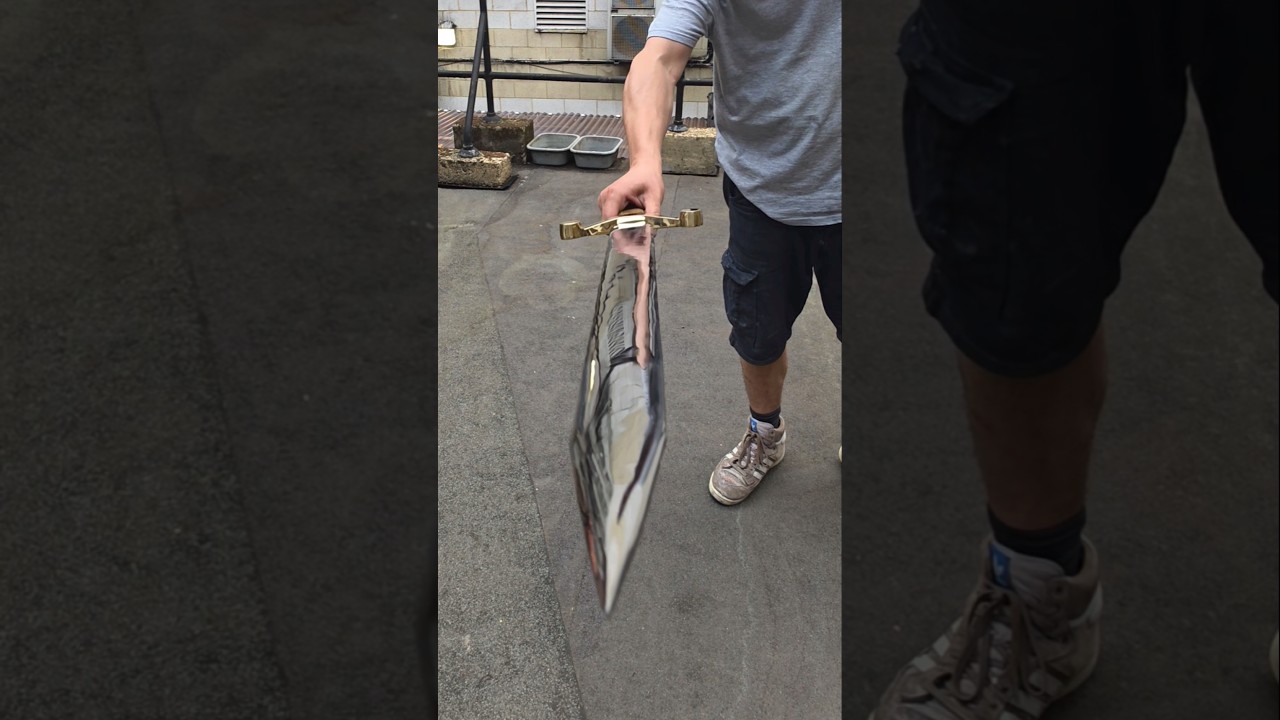 Making the Z Sword #brass #brass #sword #diy #metalcasting #shorts