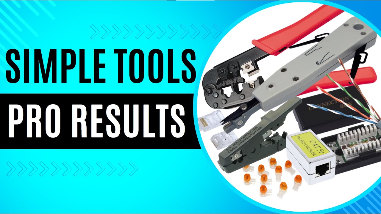 Network Cable Tools and Connections: How to Use Wire Stripper, Crimper, Punch-Down Tool, and More.