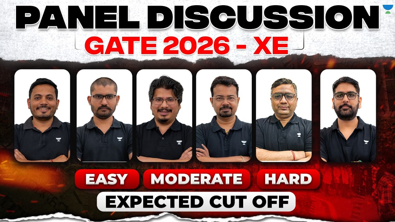 GATE 2026 - XE Exam | Panel Discussion - Expected Cutoff | Easy? Moderate? Hard?