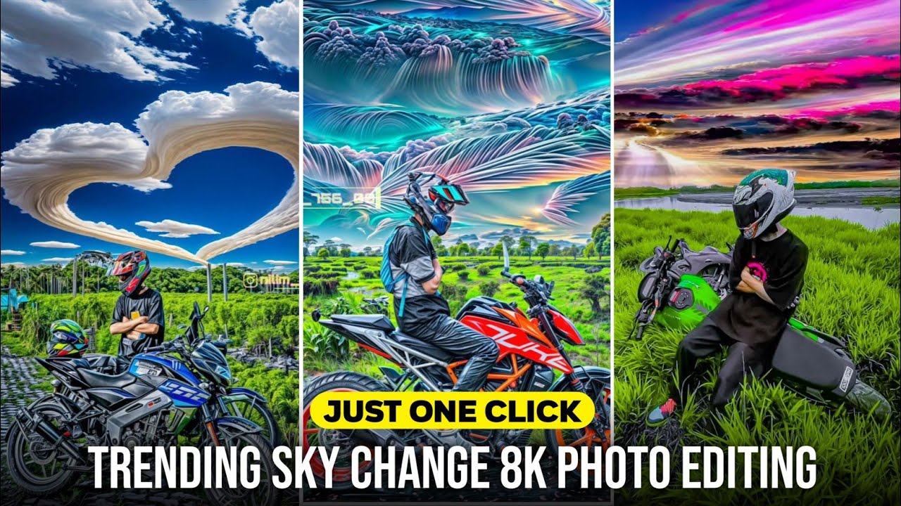 Trending Colorful Sky Photo Editing | Sky Change 8K Photo Editing | High Quality Ai Photo Editing