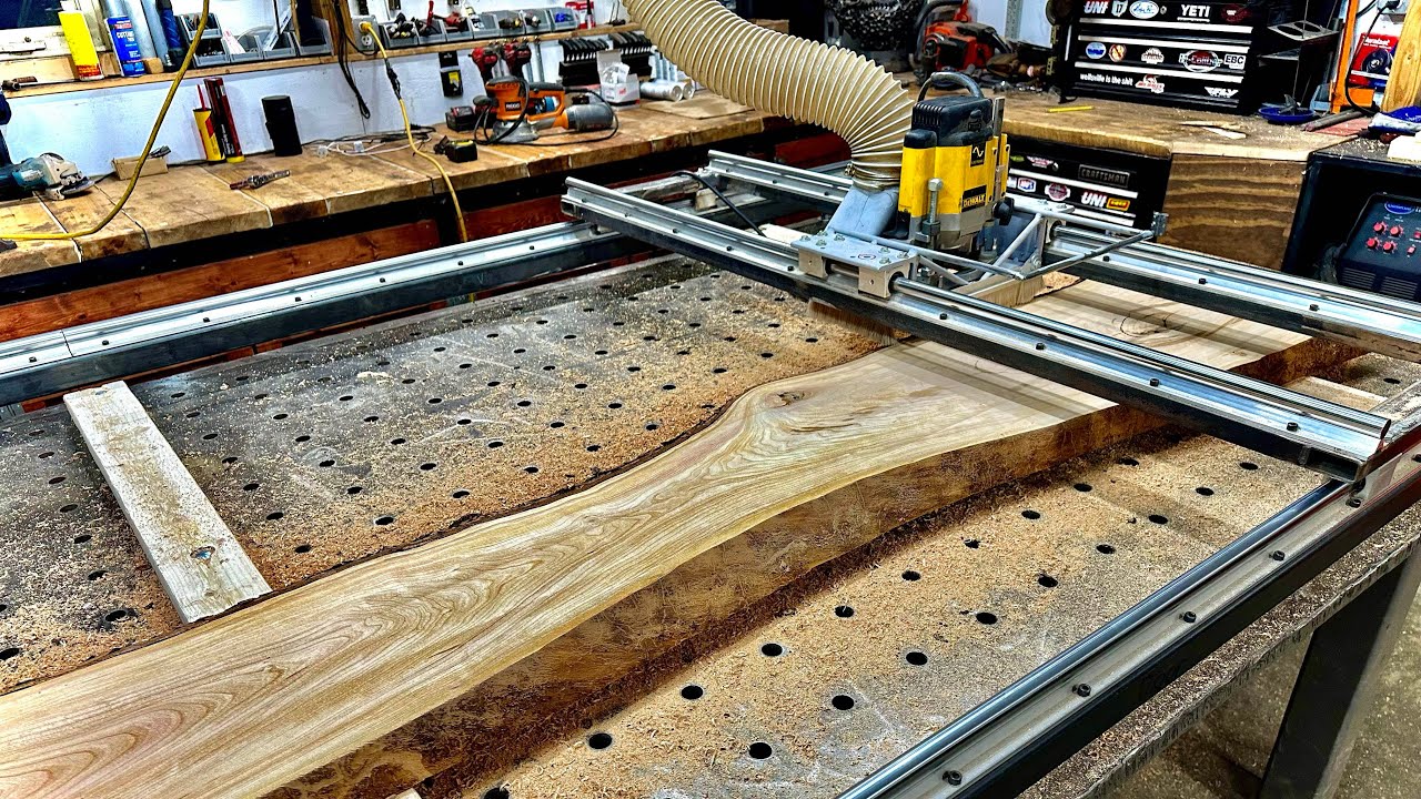 DIY Heavy Duty Router Sled For Live Edge Slabs