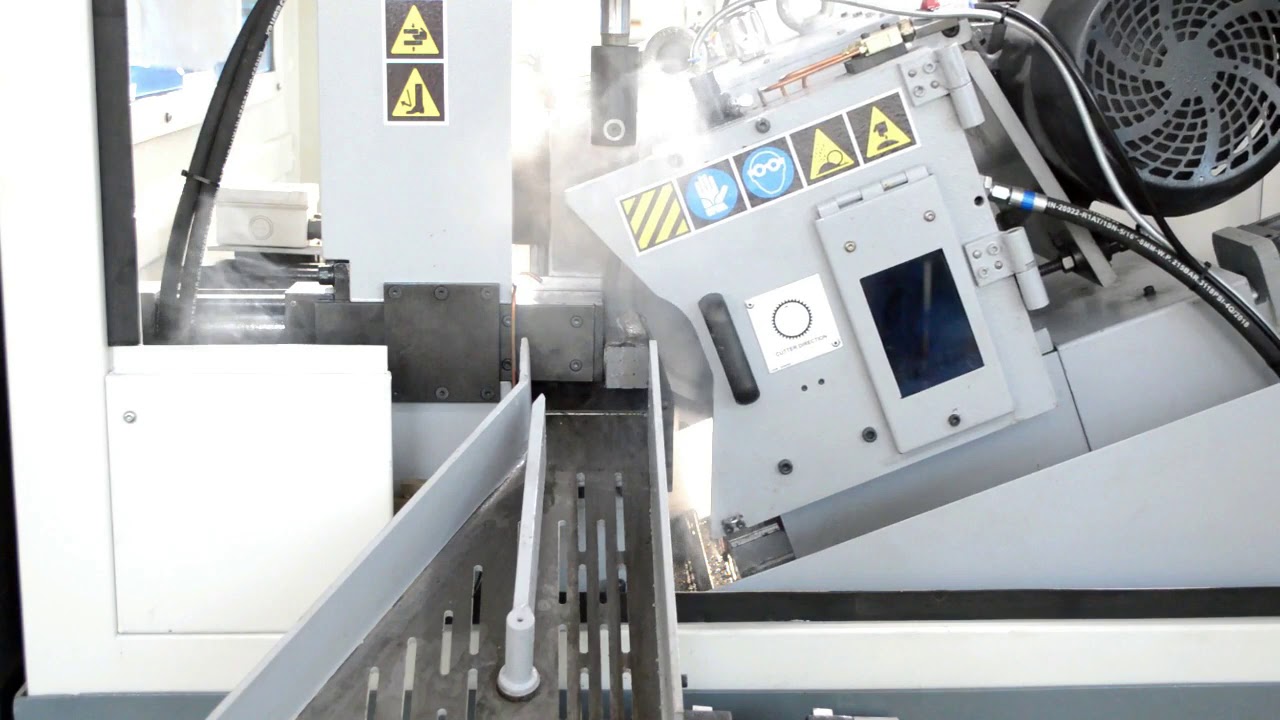 Square Bar Bundle Cutting on NC Carbide Circular Saw