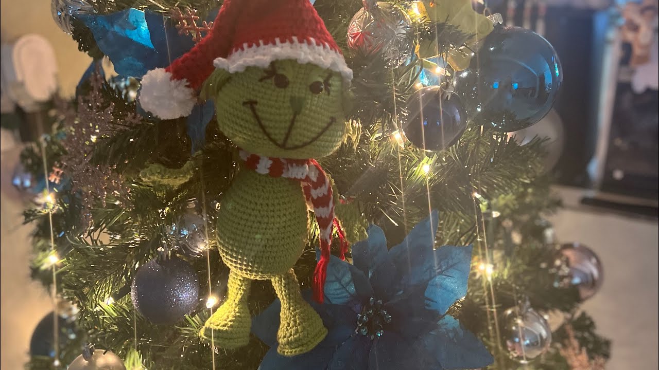crochet # 133 Grinch amigurumi (video 1 cabeza)