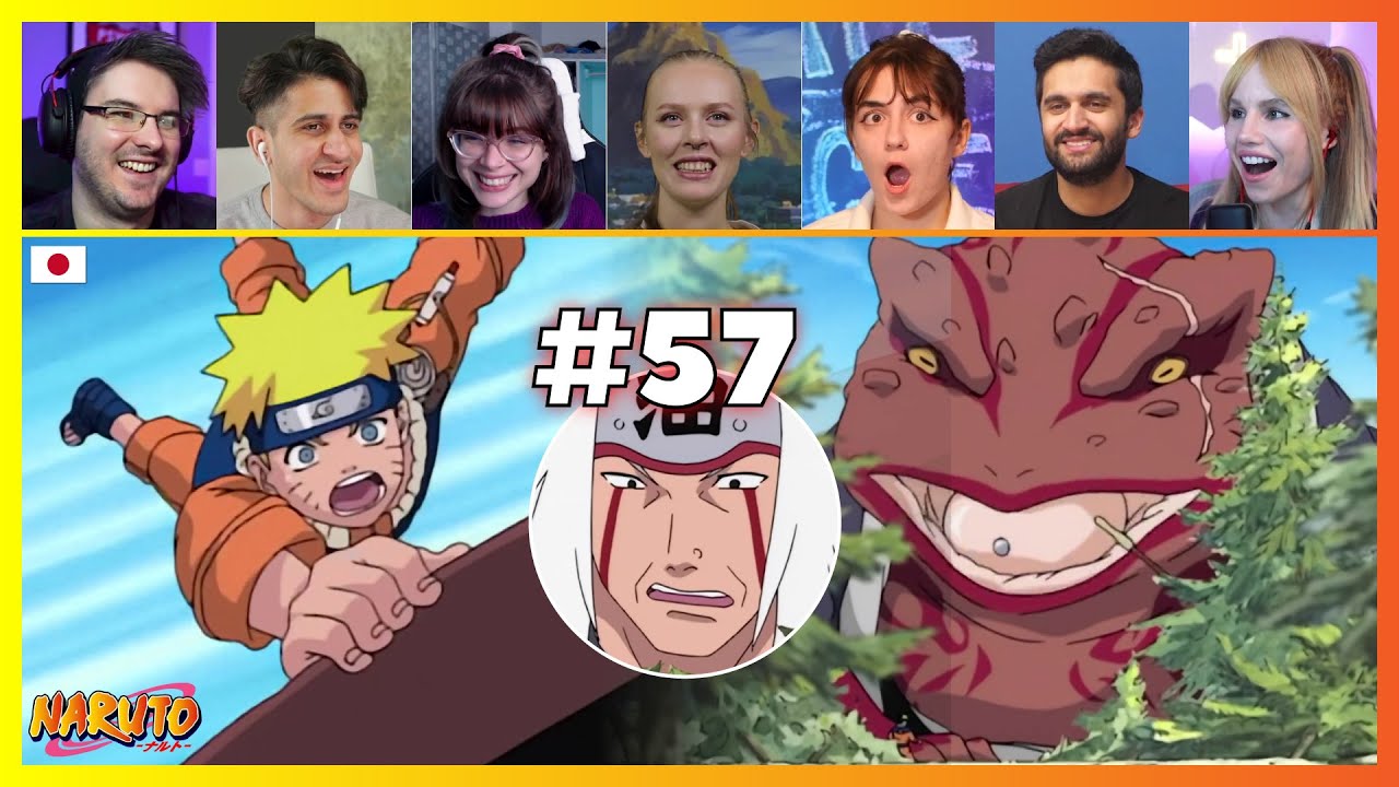 Naruto Episode 57 | Chief Toad | Reaction Mashup ナルト