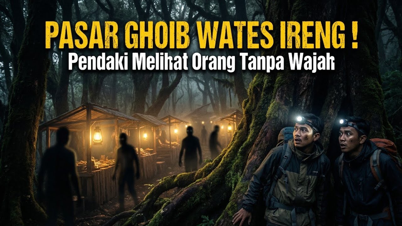 PASAR GHOIB WATES IRENG! Pendaki Ini Melihat Orang Tanpa Wajah di Hutan