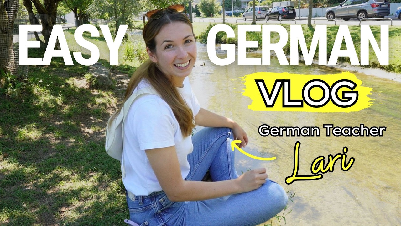 German Learning Vlog for Absolute Beginners | COMPREHENSIBLE INPUT