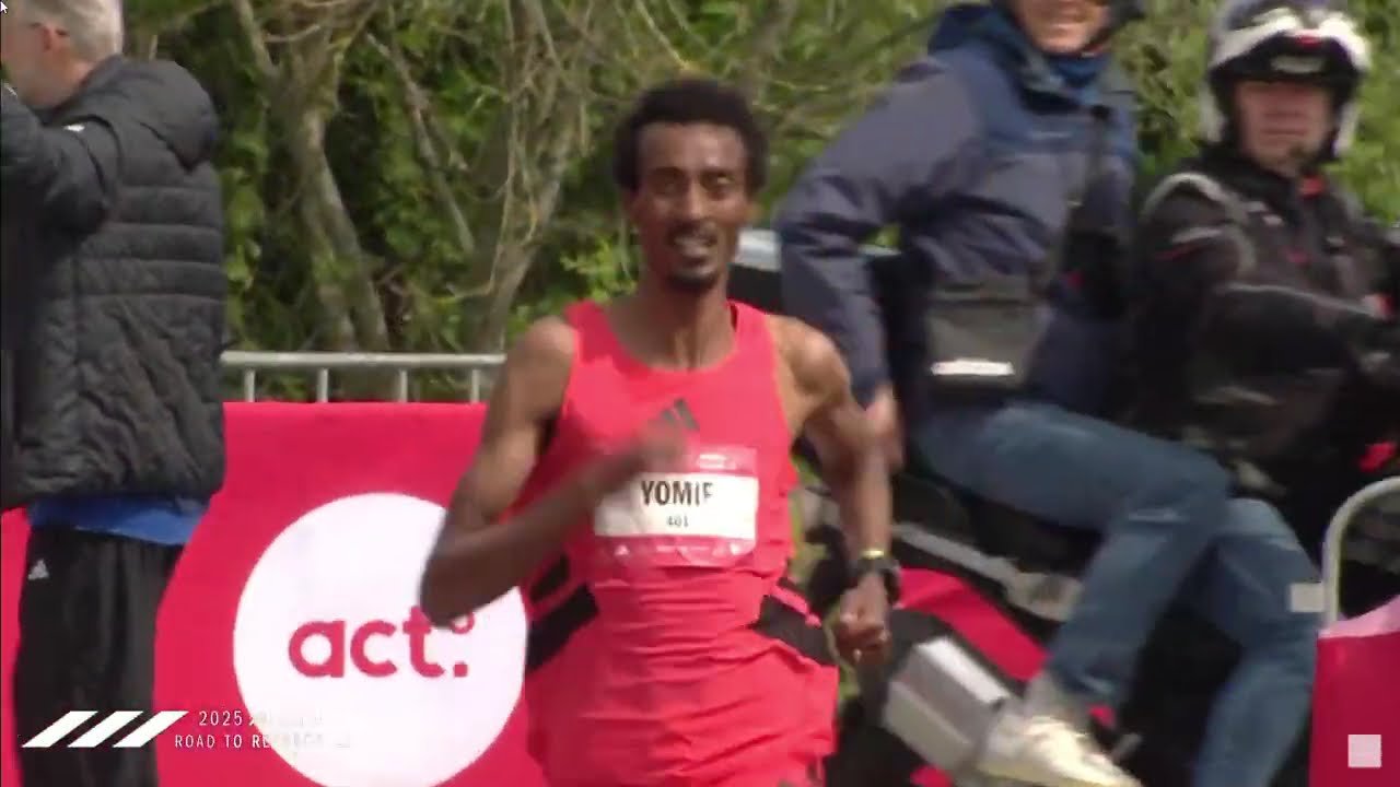 ADIZERO  ROAD TO RECORDS 2025   5 KM - Yomif Kejelcha gana con un tiempo de 12:54
