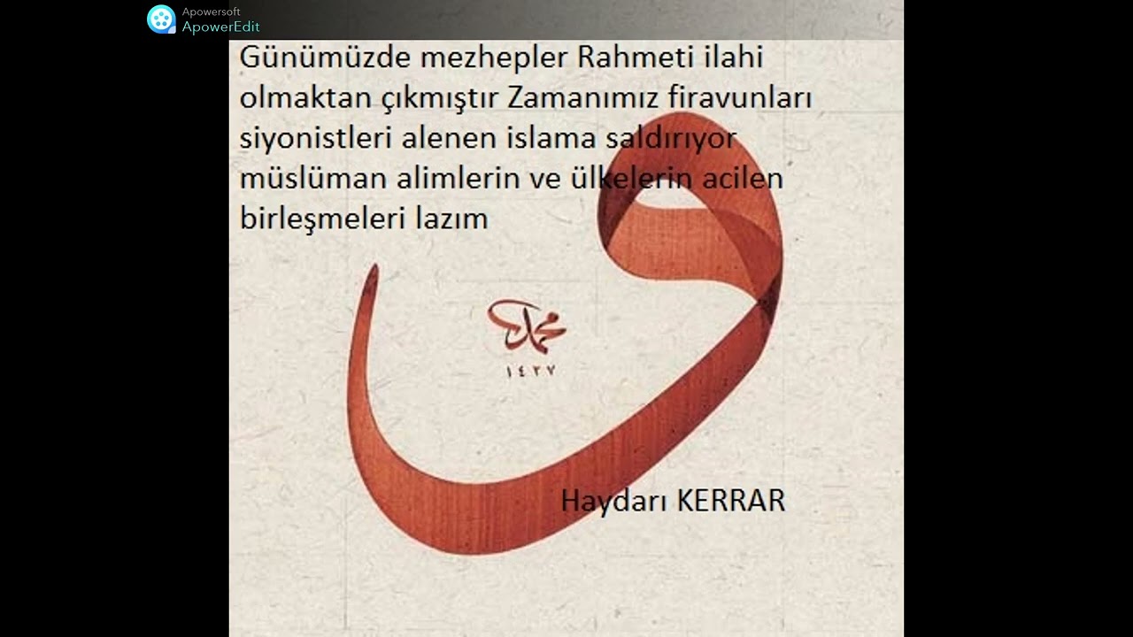 Uyan artık Müslüman mezhepcilik zamanı değil mesele İslamın izzeti