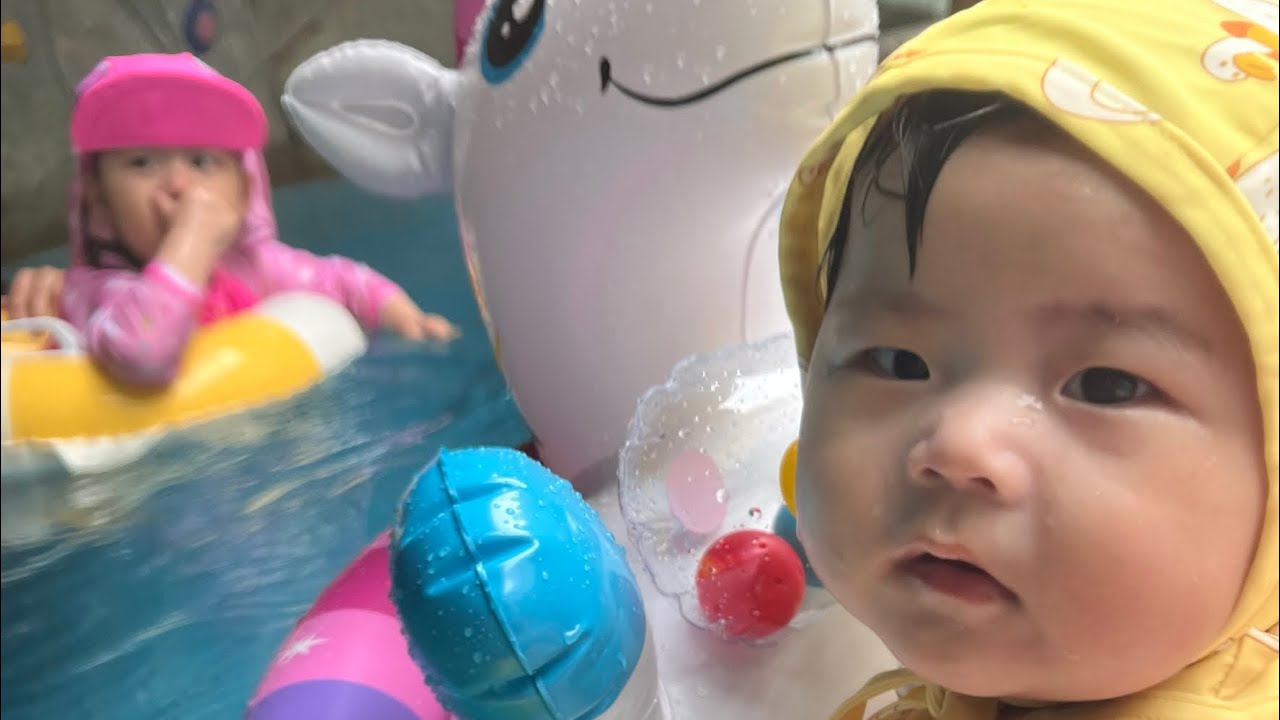 육아vlog/행복한 경주여행💚신나는 뽀로로아쿠아빌리지🦭5개월 꿀떡이 이유식시작🥣매일 같은듯 다른 일상인 28-29개월,5개월 자매육아브이로그👧🏻👶🏻