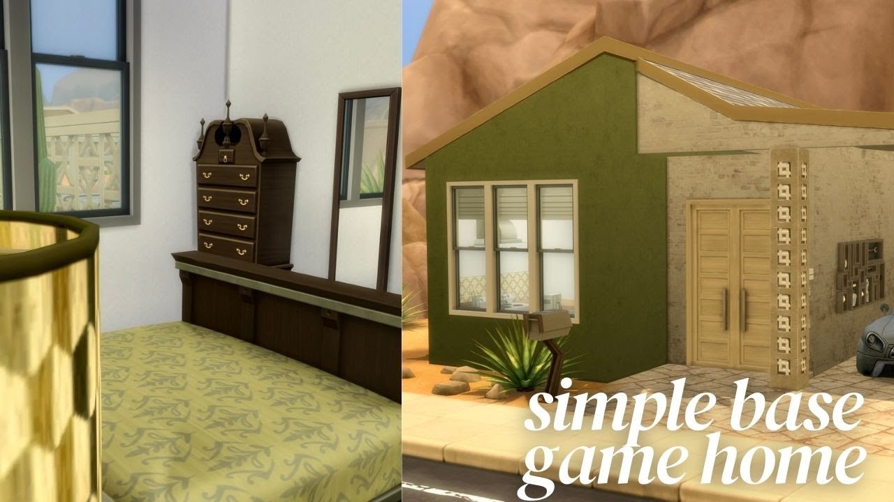 Simple Base Game Home 🏠 - The Sims 4 Speed Build