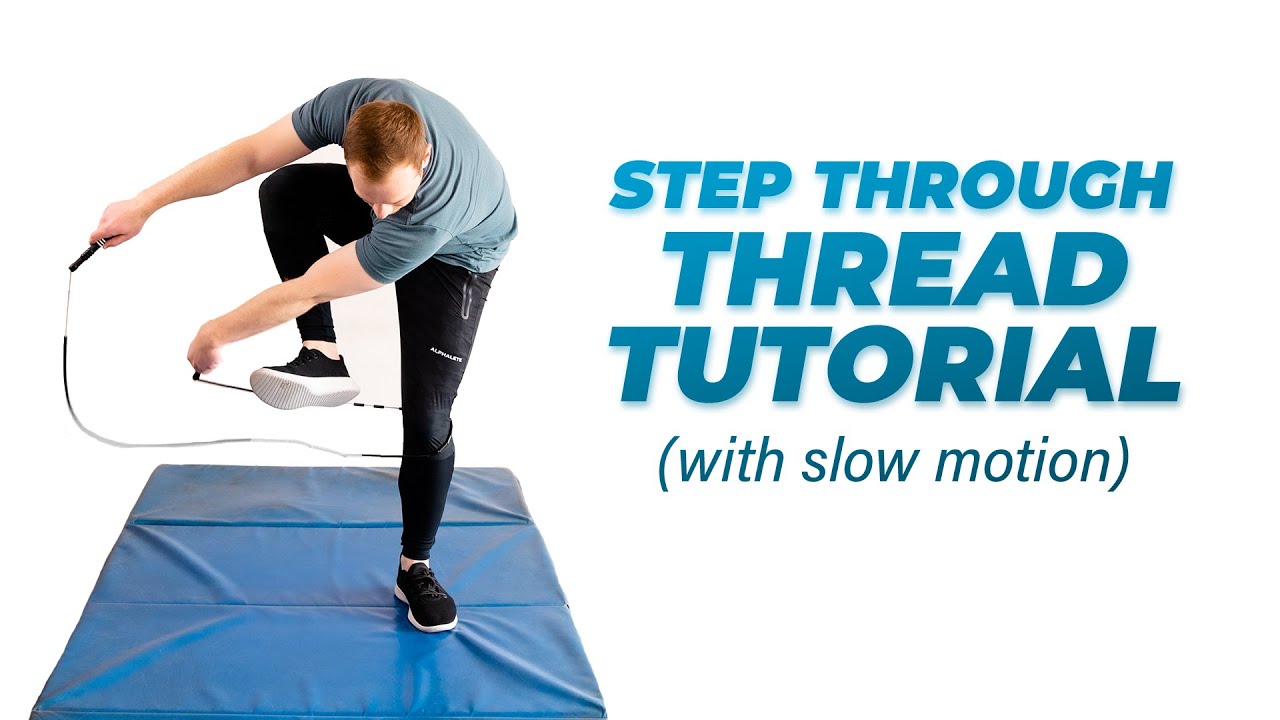 STEP THROUGH THREAD (with slow motion) JUMP ROPE TUTORIAL | COACH NATE K-G