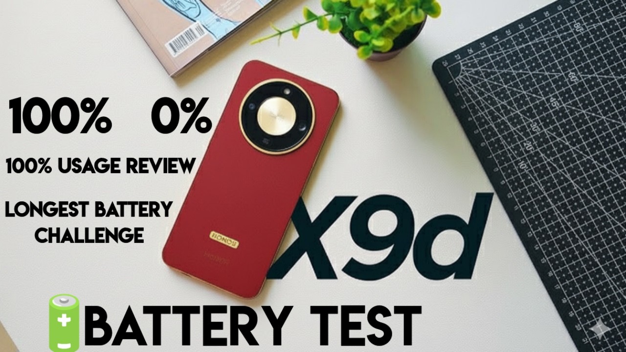 Honor X9D Battery Test | Real Battery Life Test (100% Usage Review)