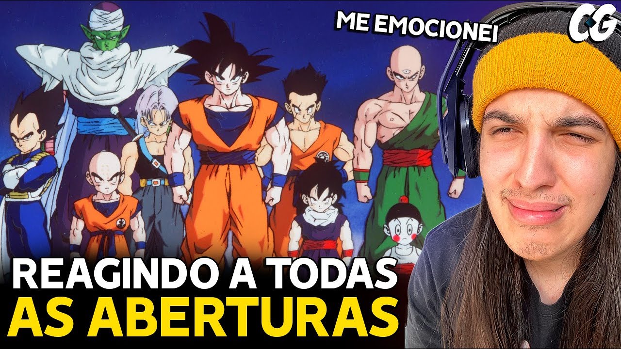 ME EMOCIONEI! 😭 REAGINDO A TODAS AS ABERTURAS DE DRAGON BALL! - React