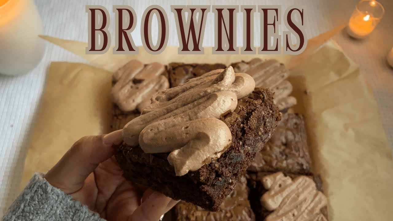 Soft Chewy Brownies ♡ Bake With Me