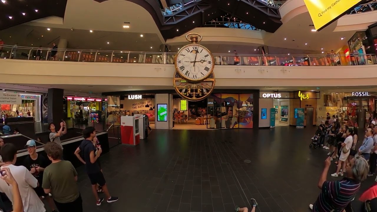 The Melbourne Central Clock at 3pm