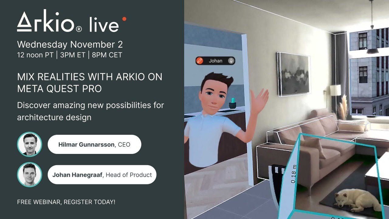 Mix realities with Arkio on Meta Quest Pro
