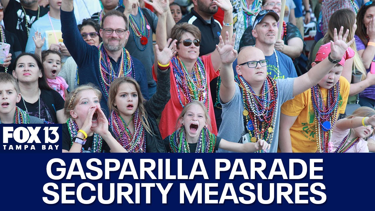 Tampa Police and public safety leaders discuss safety measures ahead of the Gasparilla Parade.