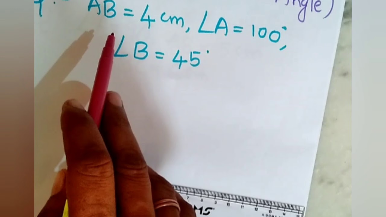 CONSTRUCT A TRIANGLE|SRG maths|how to construct triangle
