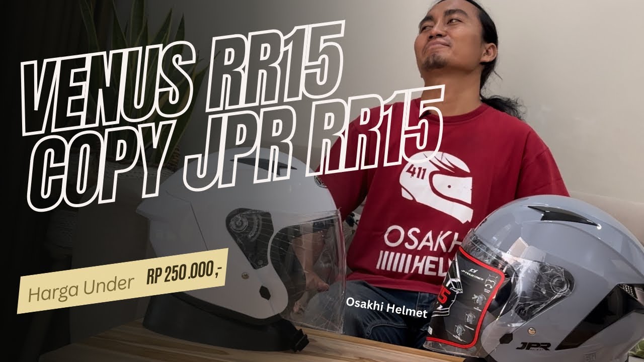 Gercep!! VENUS RR15 Copy Helm JPR RR15 Belum genap 1bulan Rilis | under 250k #jprrr15 #venusrr15