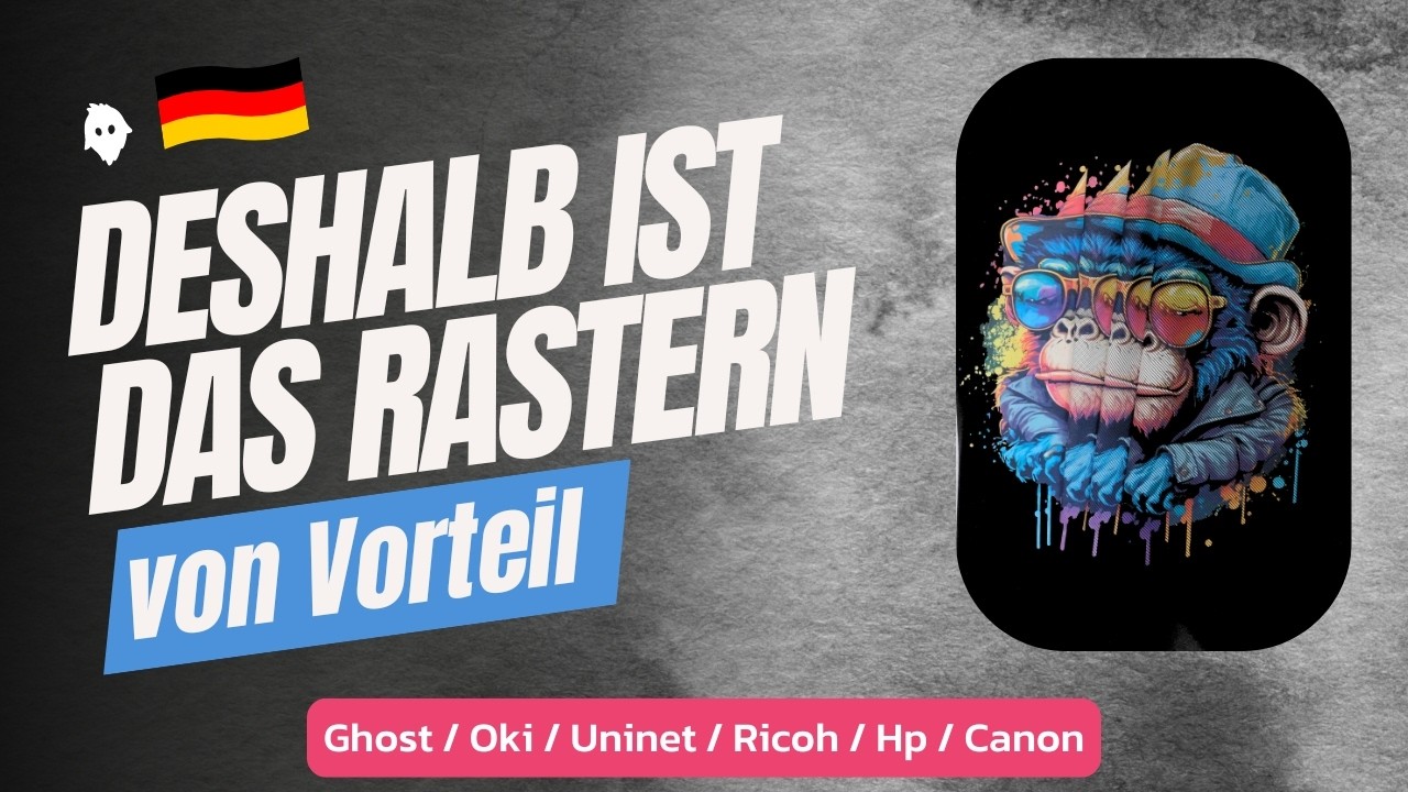 Raster im Vergleich. Wir zeigen dir, warum das Rastern deiner Motive vorteilhaft ist. 🙏🏽