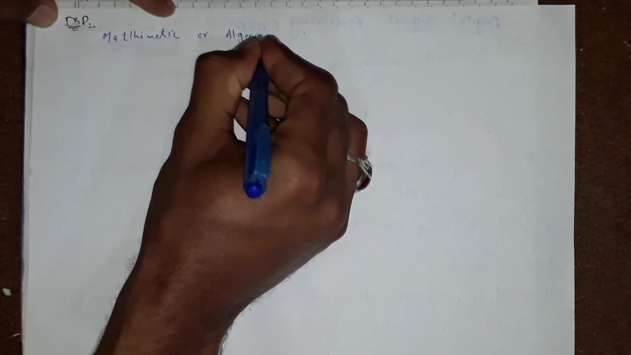 DSP lecture 1  Introduction to Digital signal processing