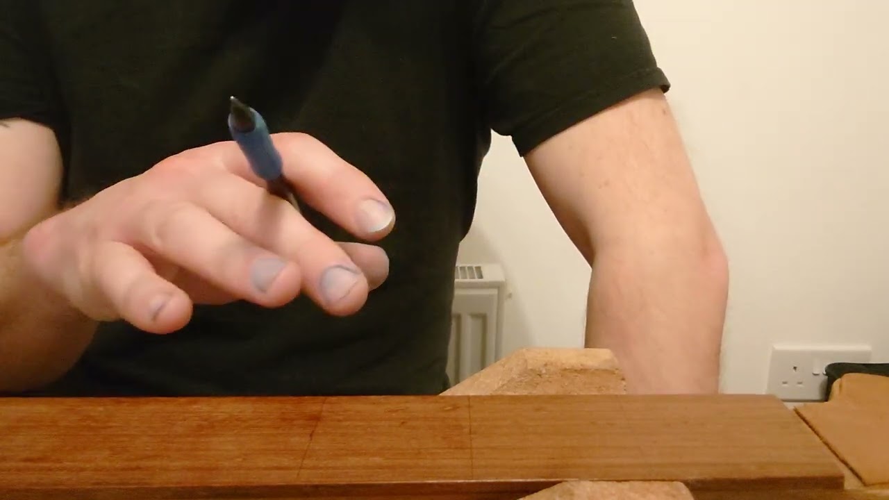 Marking out a blank fretboard - simple system...