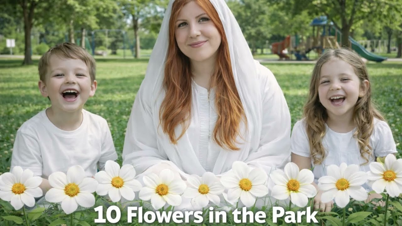 Ten flowers in the park