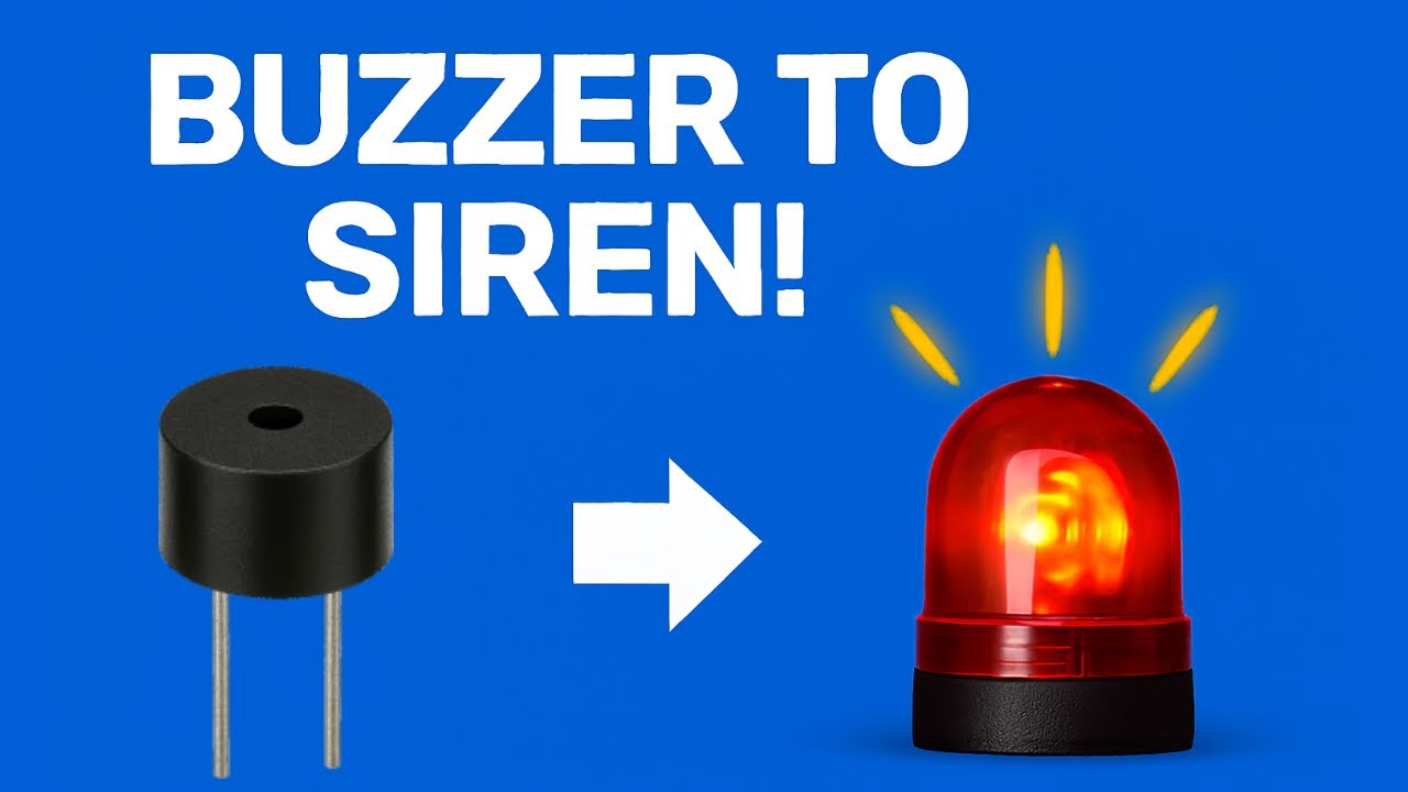 Turn a Simple Buzzer into a Siren with a Relay!