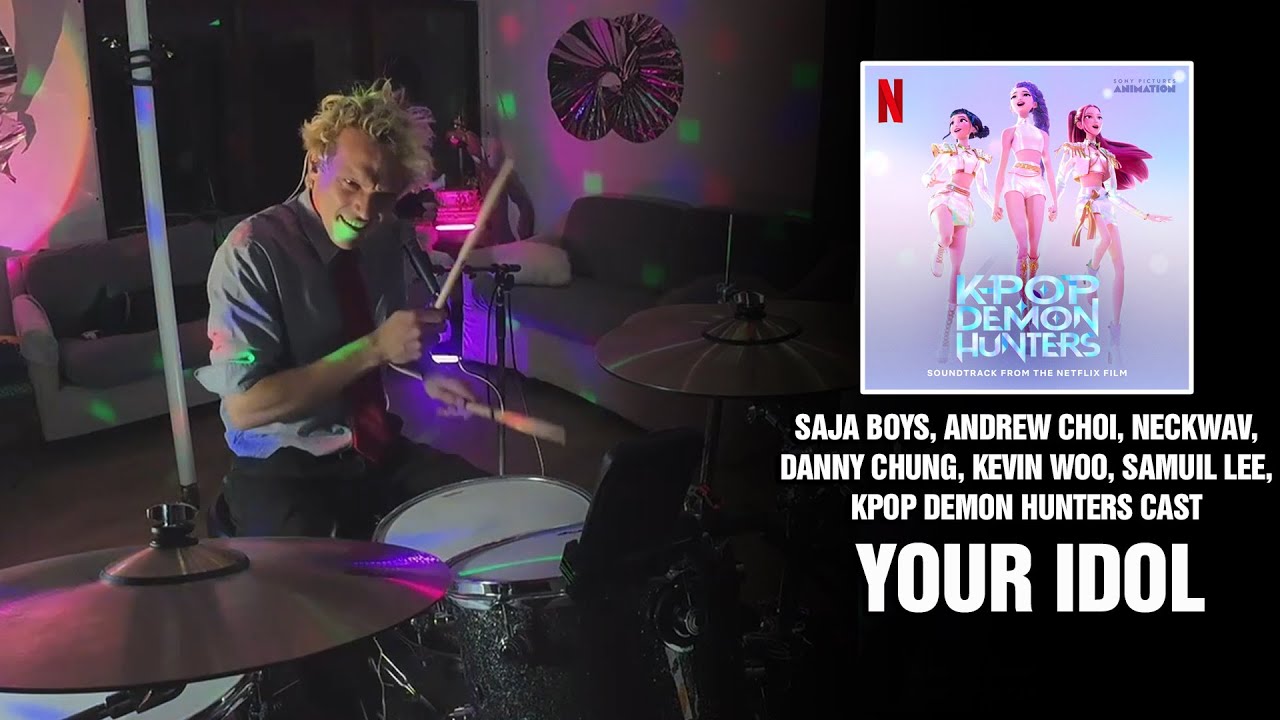 Saja Boys, KPop Demon Hunters Cast - Your Idol | Drum Cover [First Time Hearing]