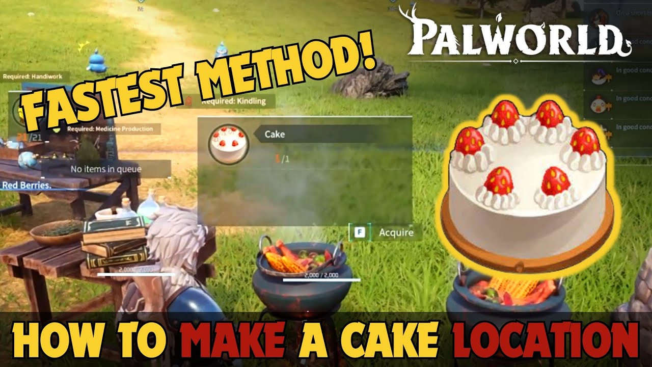 Palworld: How To Make  a Cake (Quick & Easy)